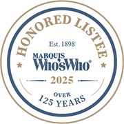 Honored Listeee | Marquis Who's Who | 2025 | Over 125 Years